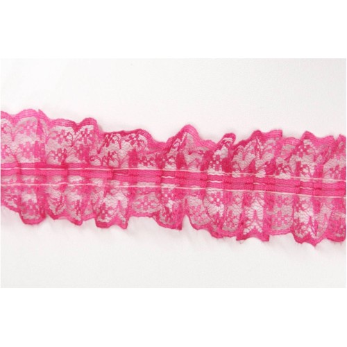 Kostibas 3891-004F, Κορδέλες, Δαντέλα, Φούξια