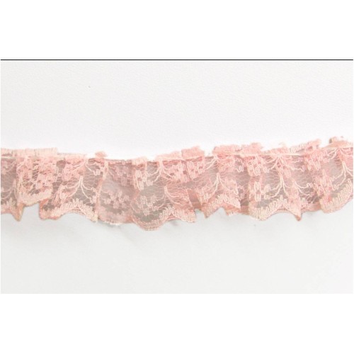 Kostibas 3891-002S, Κορδέλες, Δαντέλα, Σομόν