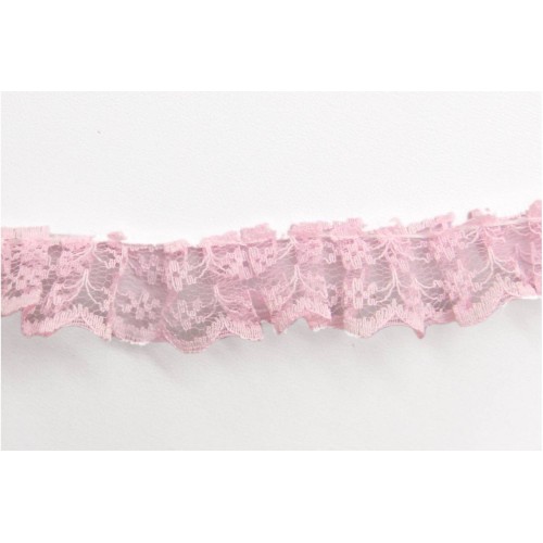 Kostibas 3891-002R, Κορδέλες, Δαντέλα, Ροζ