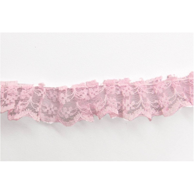 Kostibas 3891-002R, Κορδέλες, Δαντέλα, Ροζ