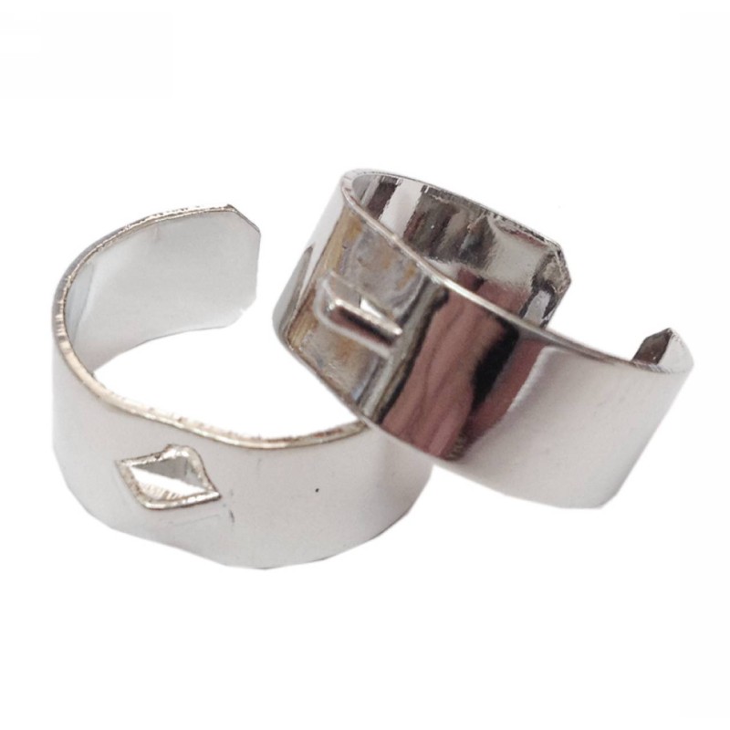 Kostibas 3812-160A, Δαχτυλίδια, Μεταλλικό, Ασημί, 30τμχ