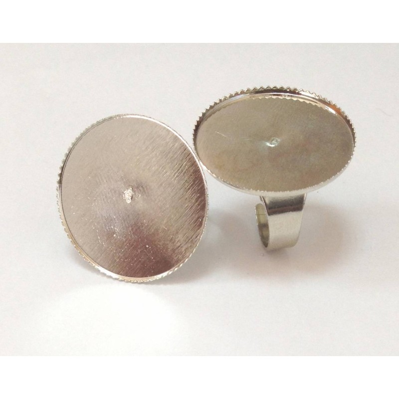 Kostibas 3812-129C, Δαχτυλίδια, Μεταλλικό, Ασημί, 50τμχ