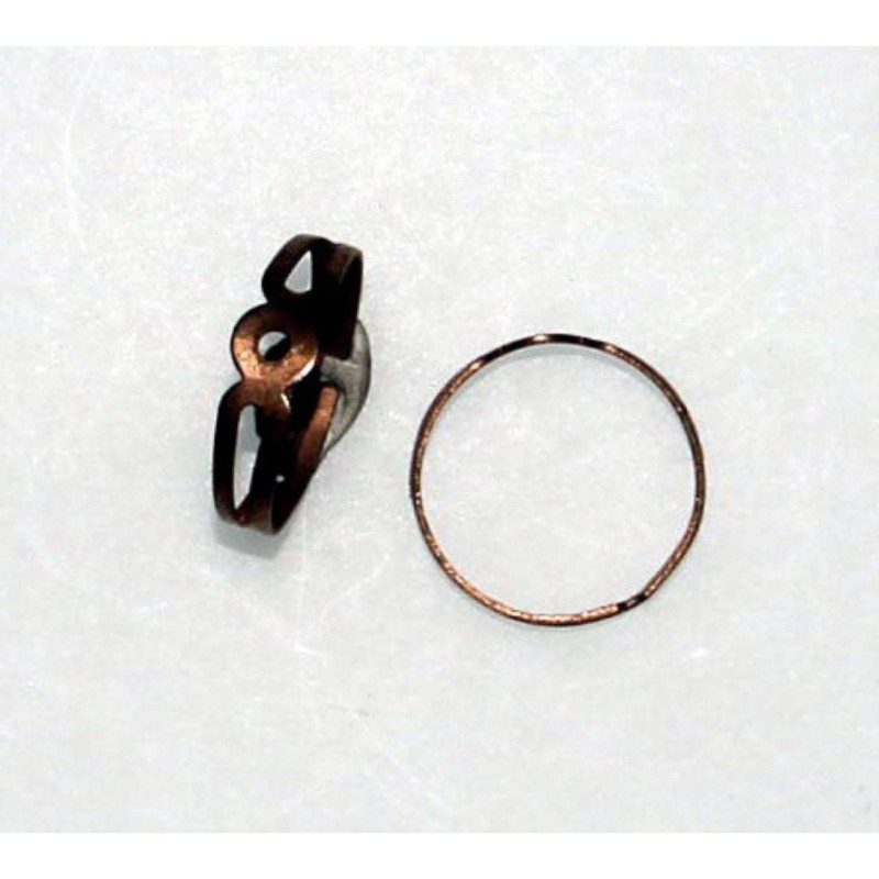 Kostibas 3812-128, Δαχτυλίδια, Μεταλλικό, Bronze, 100τμχ