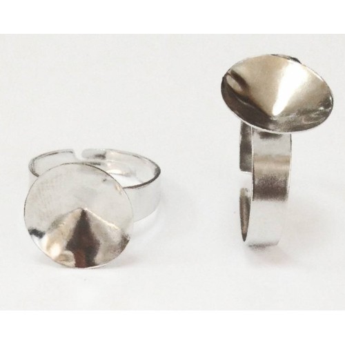 Kostibas 3812-124C, Δαχτυλίδια, Μεταλλικό, Ασημί, 50τμχ