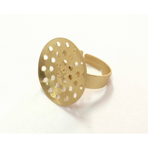 Kostibas 3812-120GX, Δαχτυλίδια, Μεταλλικό, Χρυσό, 50τμχ