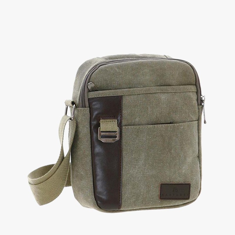 Bartuggi 711-09242, Τσαντάκι Χιαστί, Ύφασμα, Χακί