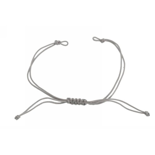 Kostibas 3839-033A, Για βραχιόλι, Σχοινί, Ασημί, 20τμχ