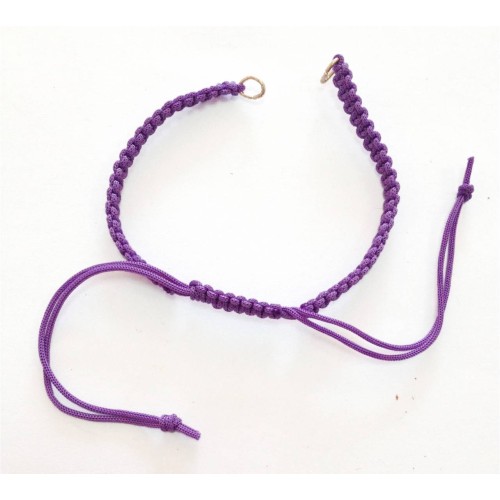 Kostibas 3839-032J, Για βραχιόλι, Σχοινί, Μωβ, 12τμχ