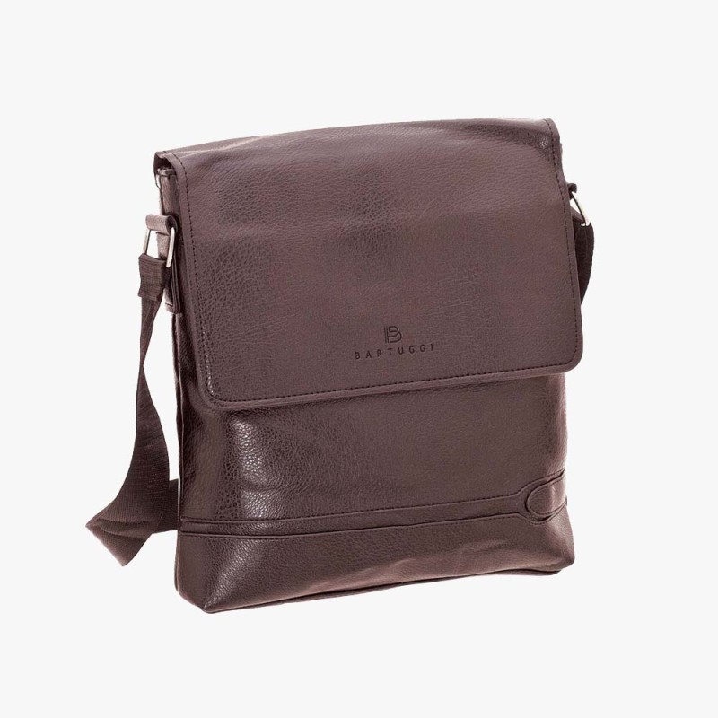 Bartuggi 718-103382, Τσαντάκι Χιαστί, Δερματίνη, Καφέ