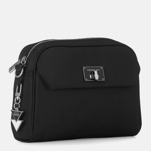 Hedgren HLBR02-003 Libra Fair, Τσάντα Γυναικεία Χιαστί, Πολυεστέρας, Μαύρο