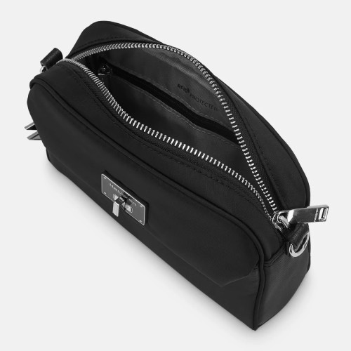 Hedgren HLBR02-003 Libra Fair, Τσάντα Γυναικεία Χιαστί, Πολυεστέρας, Μαύρο