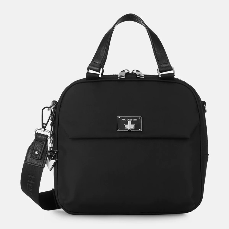 Hedgren HLBR03-003 Libra Even, Τσάντα Γυναικεία Ώμου/Χιαστί, Πολυεστέρας, Μαύρο