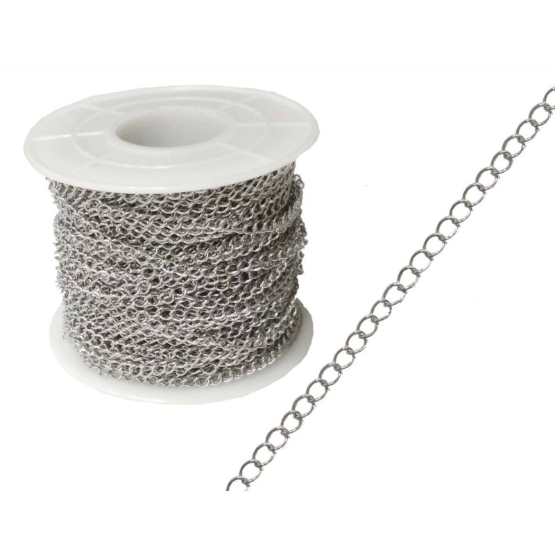 Kostibas 9713-504A, Αλυσίδα, Ατσάλι, Ασημί