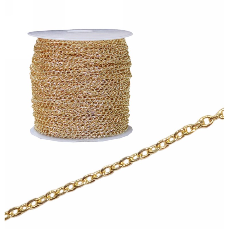 Kostibas 3835-254, Αλυσίδα, Μεταλλικό, Χρυσό