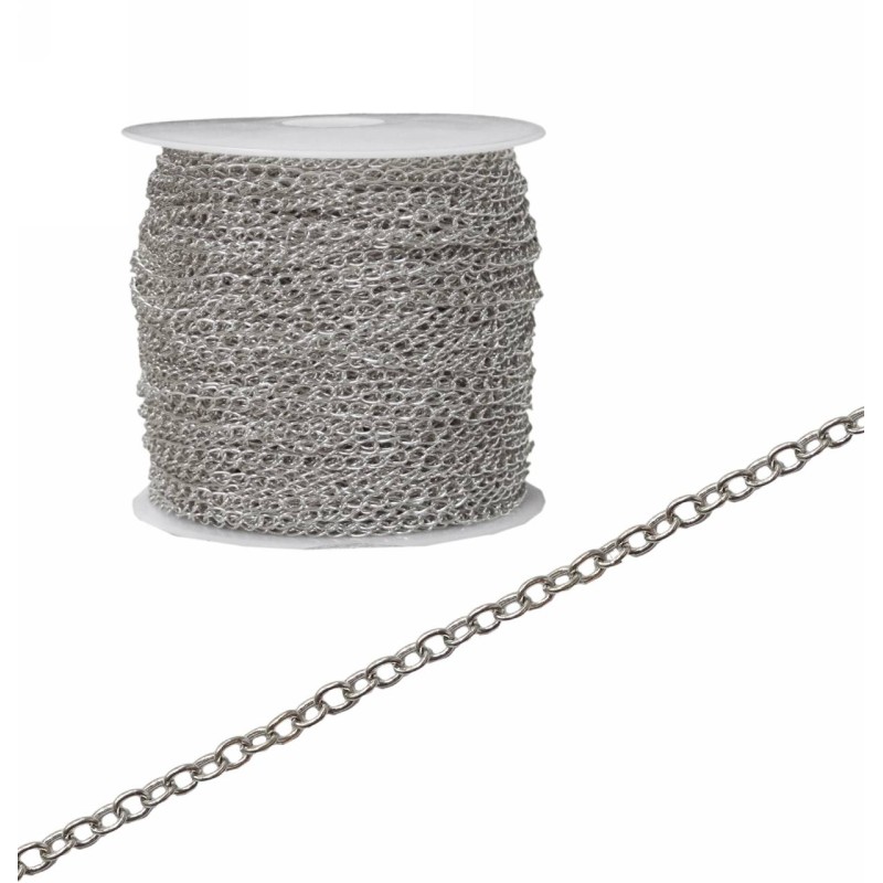 Kostibas 3835-253, Αλυσίδα, Μεταλλικό, Ασημί