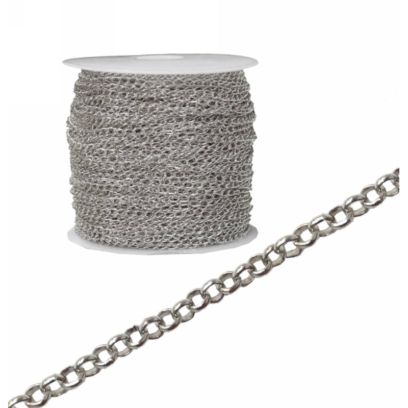 Kostibas 3835-251, Αλυσίδα, Μεταλλικό, Ασημί
