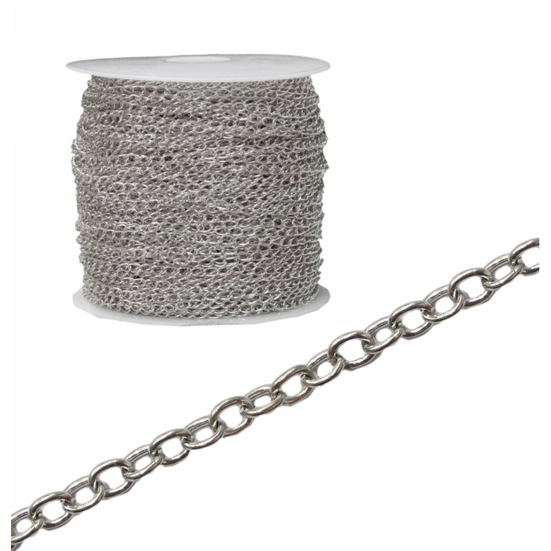 Kostibas 3835-249, Αλυσίδα, Μεταλλικό, Ασημί