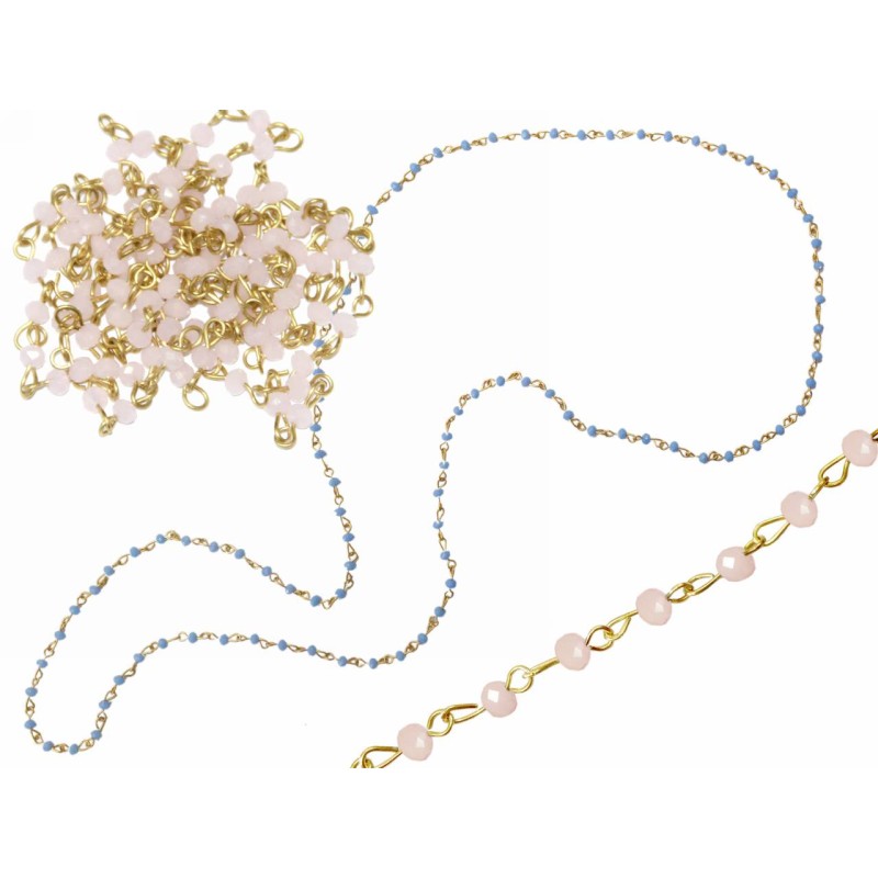 Kostibas 3835-044R, Αλυσίδα, Μπρούντζος, Ροζ