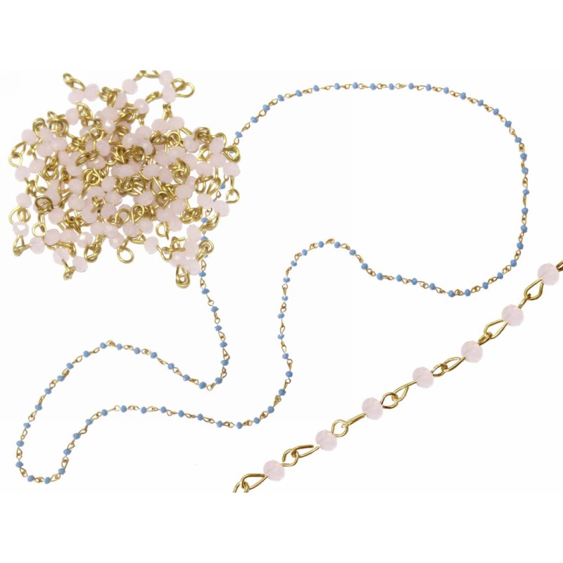 Kostibas 3835-043R, Αλυσίδα, Μπρούντζος, Ροζ