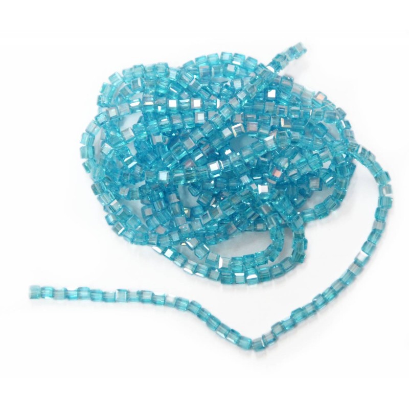 Kostibas 3823-304C, Γυαλί, Κρύσταλλο, Γαλάζιο, 100τμχ