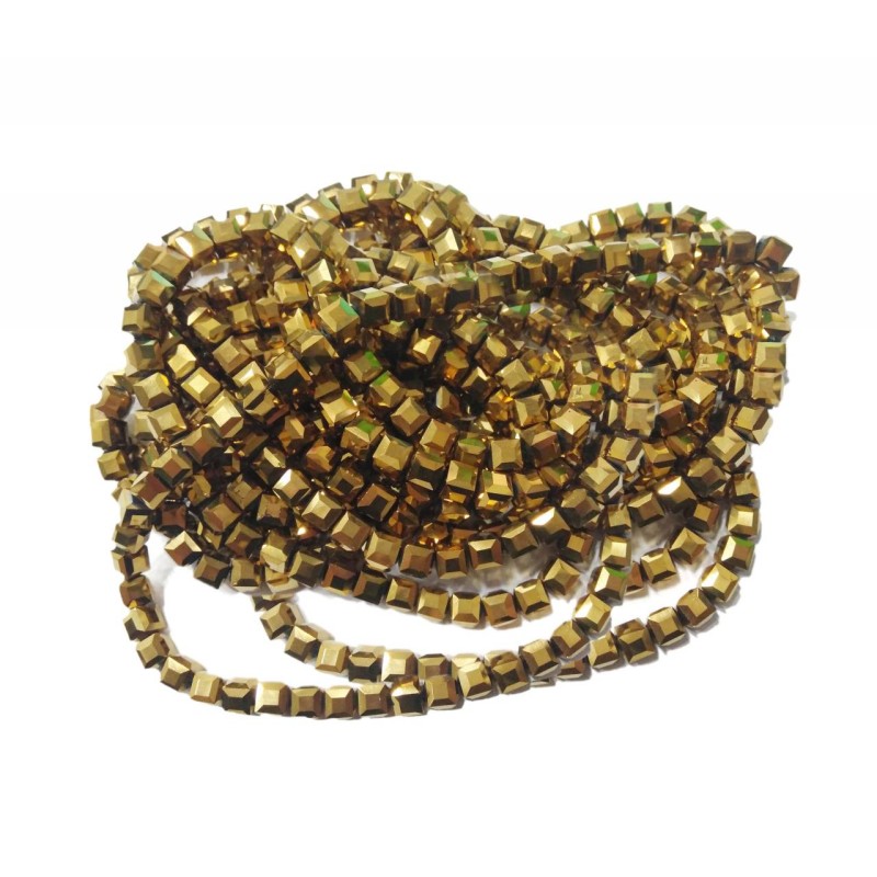 Kostibas 3823-266X, Γυαλί, Κρύσταλλο, Χρυσό, 100τμχ