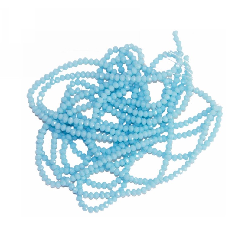 Kostibas 3823-251T, Γυαλί, Κρύσταλλο, Τιρκουάζ, 200τμχ