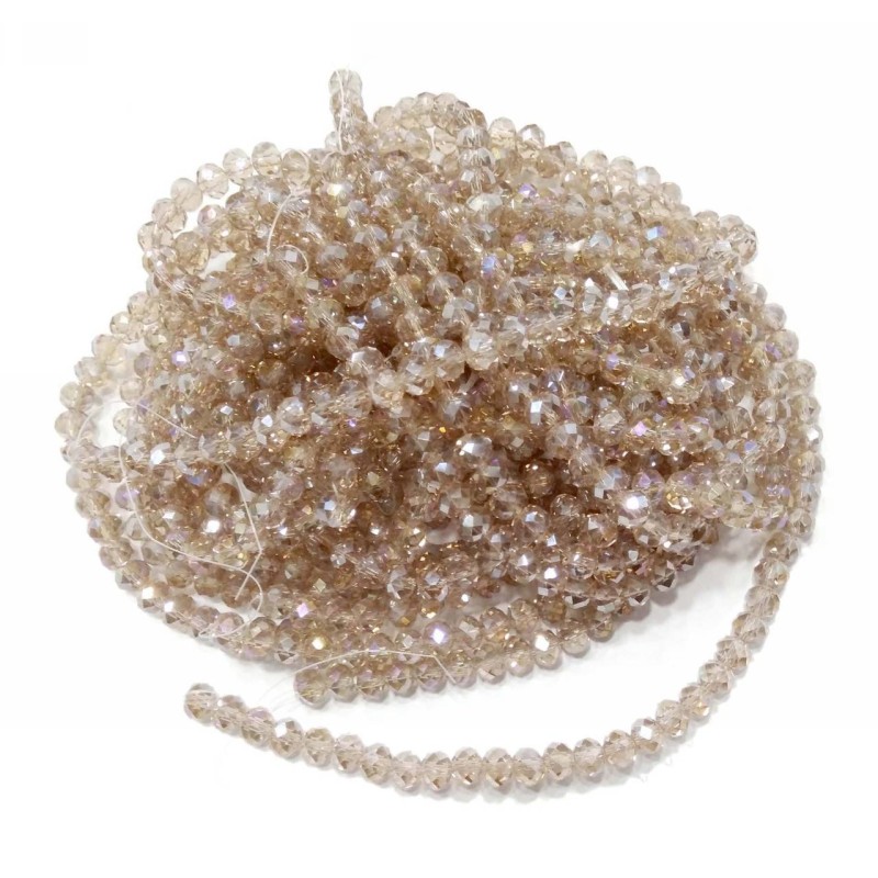 Kostibas 3823-208E1, Γυαλί, Κρύσταλλο, Εκρού, 72τμχ