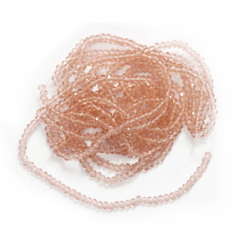 Kostibas 3823-203R, Γυαλί, Κρύσταλλο, Ροζ, 150τμχ