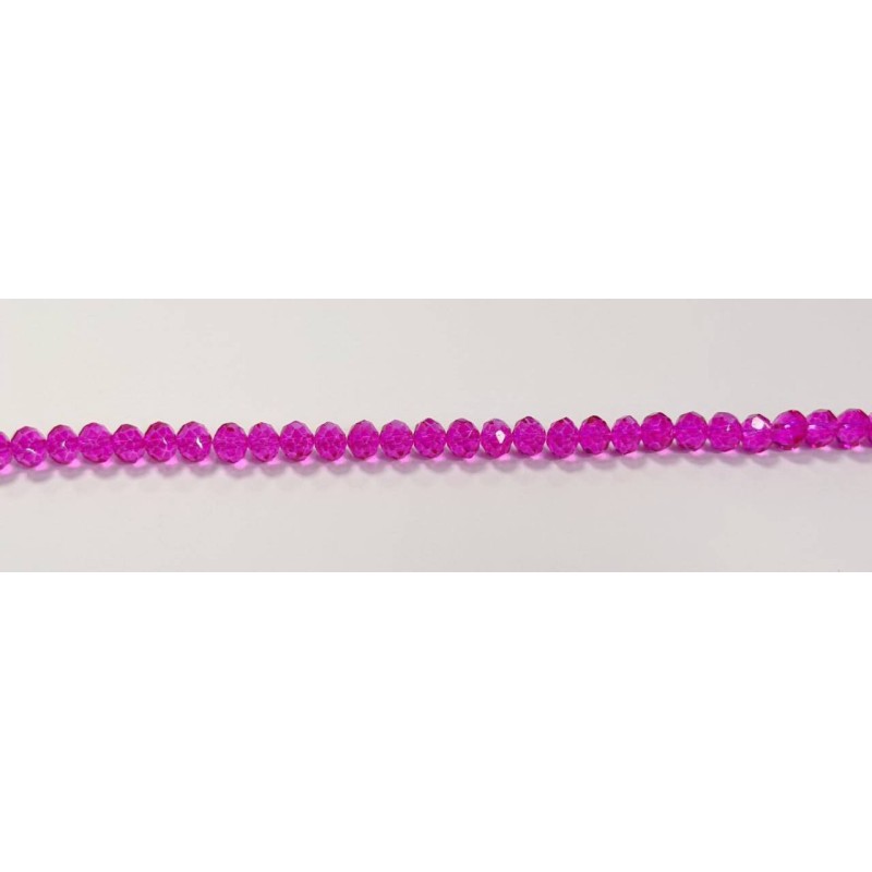 Kostibas 3823-087F8, Γυαλί, Κρύσταλλο, Φούξια, 66τμχ