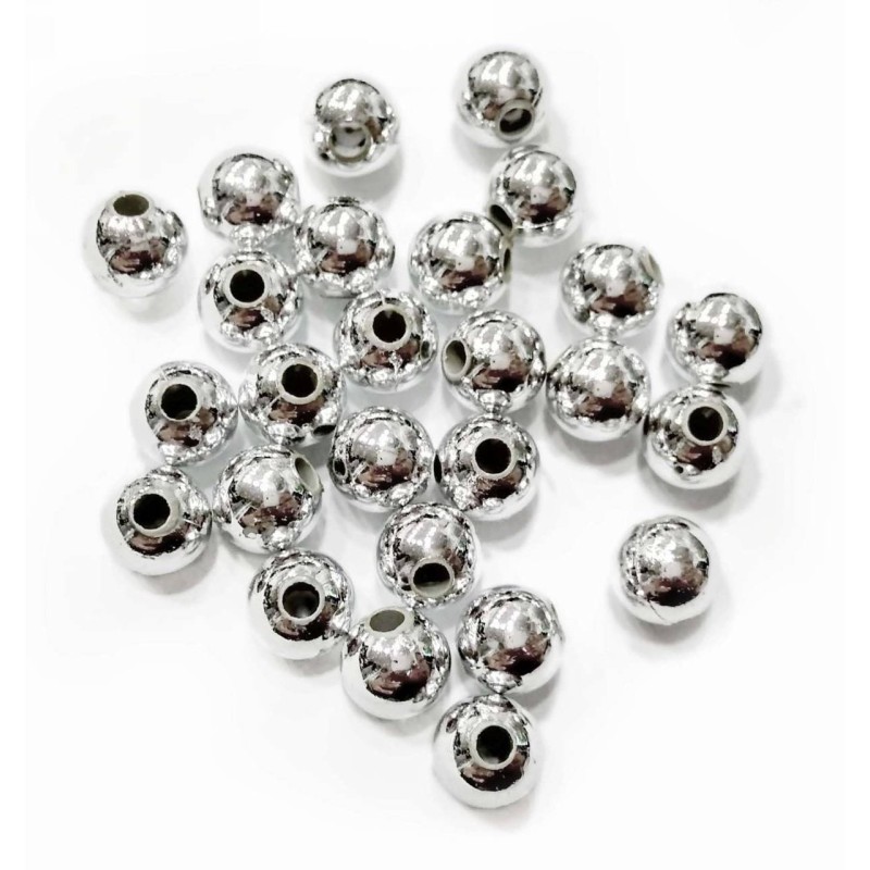 Kostibas 3897-189HA, Χάντρες, Ακρυλικό, Ασημί, 1800τμχ