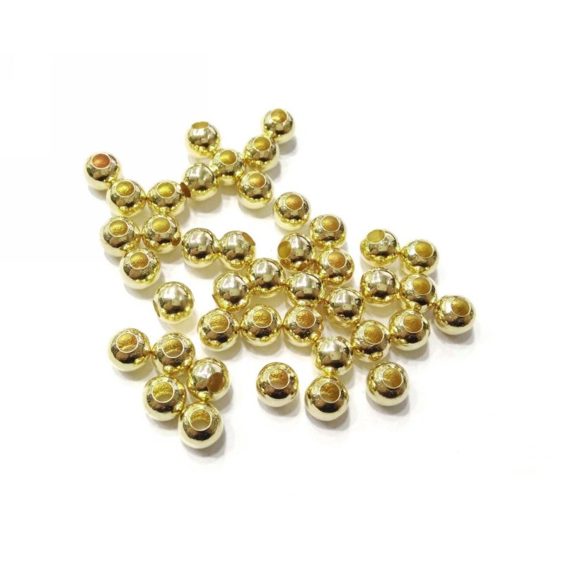 Kostibas 3897-189FX, Χάντρες, Ακρυλικό, Χρυσό, 4800τμχ