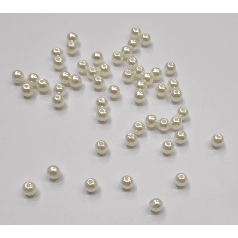 Kostibas 3897-189F, Χάντρες, Ακρυλικό, Λευκό, 4800τμχ