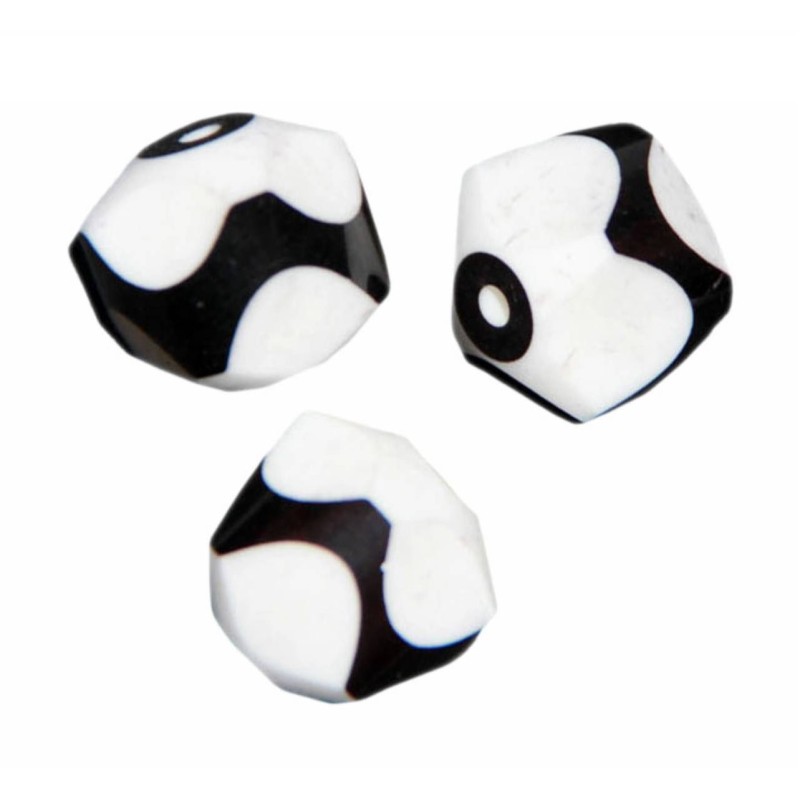 Kostibas 3897-155, Χάντρες, Ακρυλικό, Ασπρόμαυρο