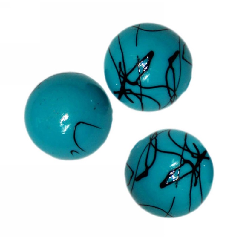 Kostibas 3897-116T, Χάντρες, Ακρυλικό, Τιρκουάζ, 100τμχ