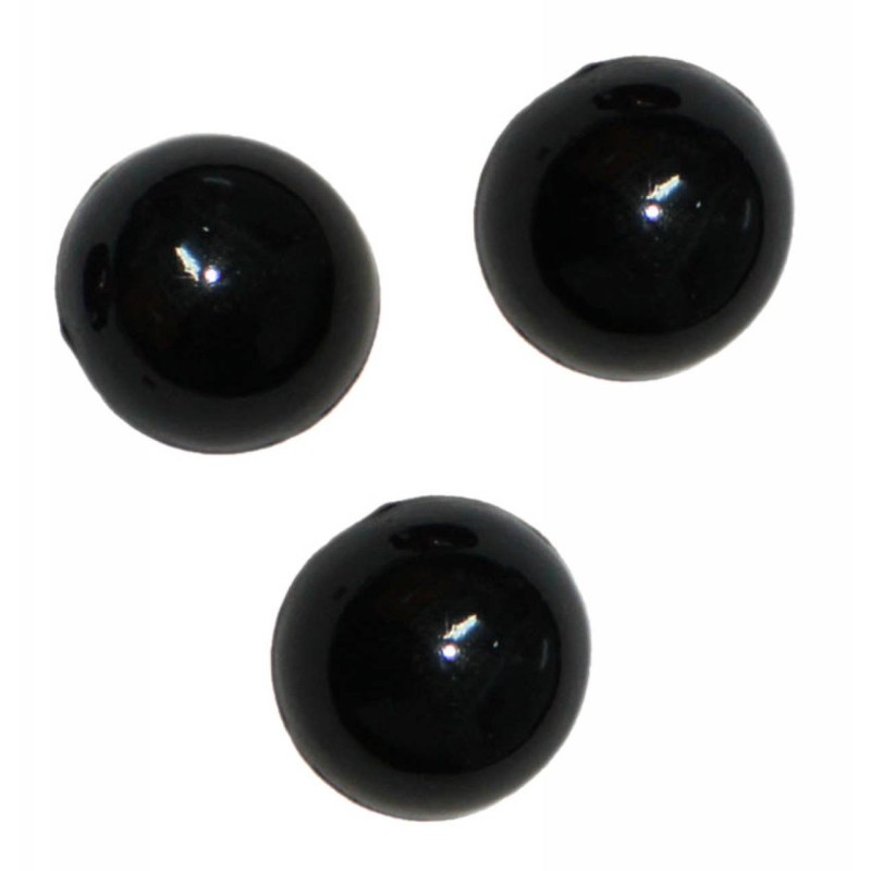 Kostibas 3897-116M, Χάντρες, Ακρυλικό, Μαύρο, 100τμχ