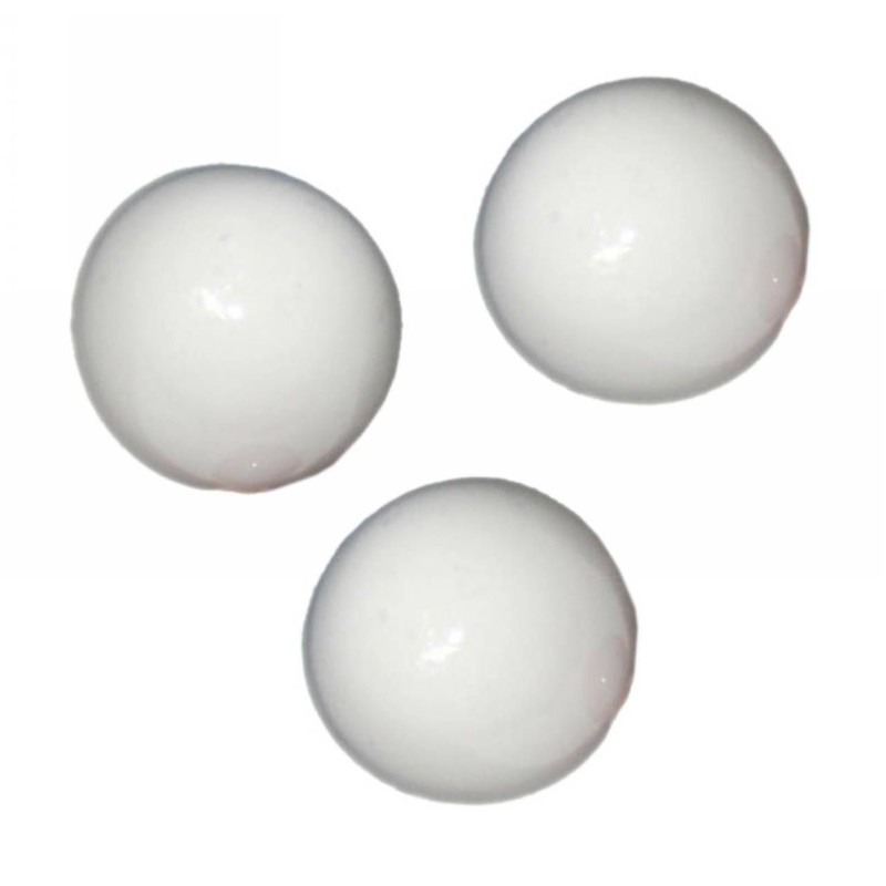 Kostibas 3897-116L, Χάντρες, Ακρυλικό, Λευκό, 100τμχ