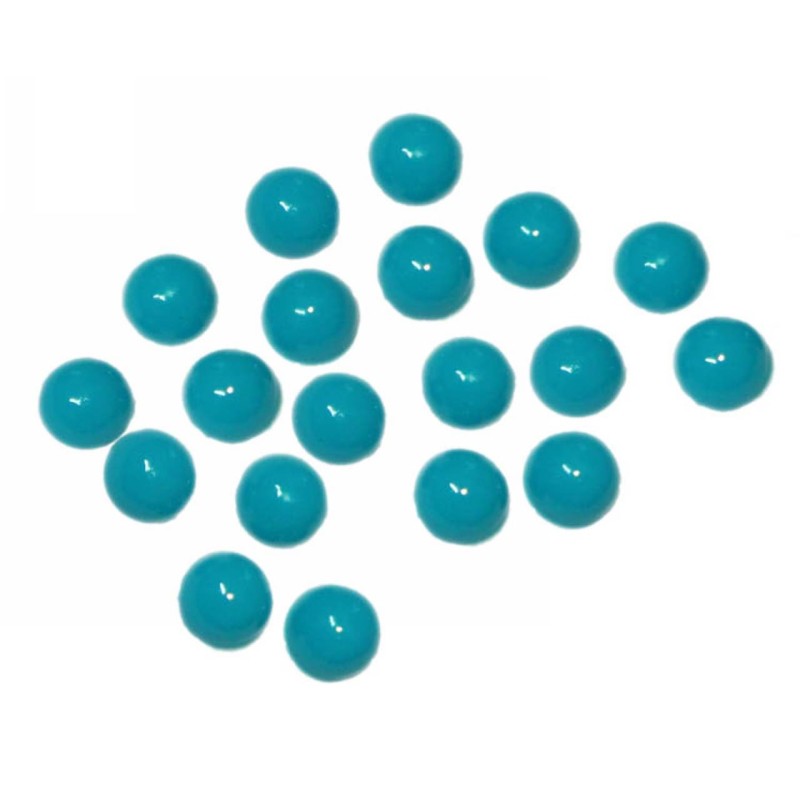 Kostibas 3897-114T, Χάντρες, Ακρυλικό, Τιρκουάζ, 100τμχ