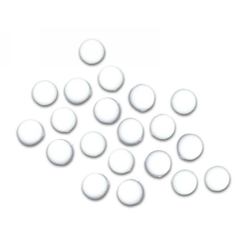 Kostibas 3897-114L, Χάντρες, Ακρυλικό, Λευκό, 100τμχ