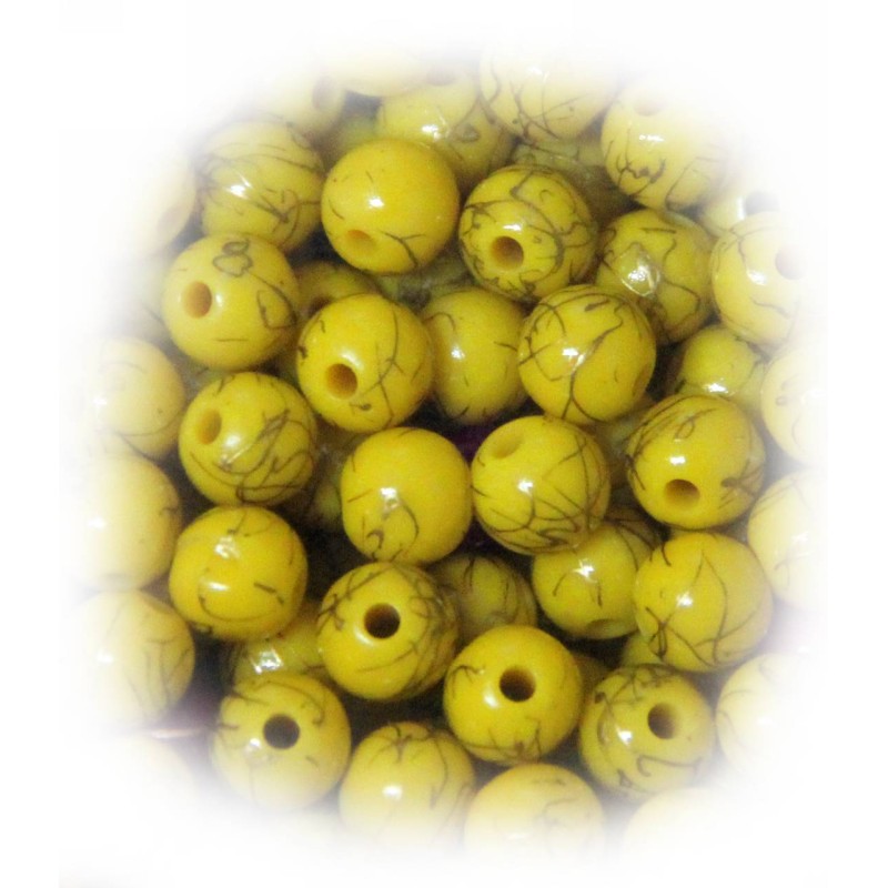 Kostibas 3897-109Y, Χάντρες, Ακρυλικό, Κίτρινο, 850τμχ