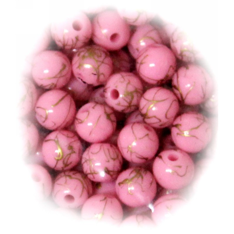 Kostibas 3897-109R, Χάντρες, Ακρυλικό, Ροζ, 850τμχ