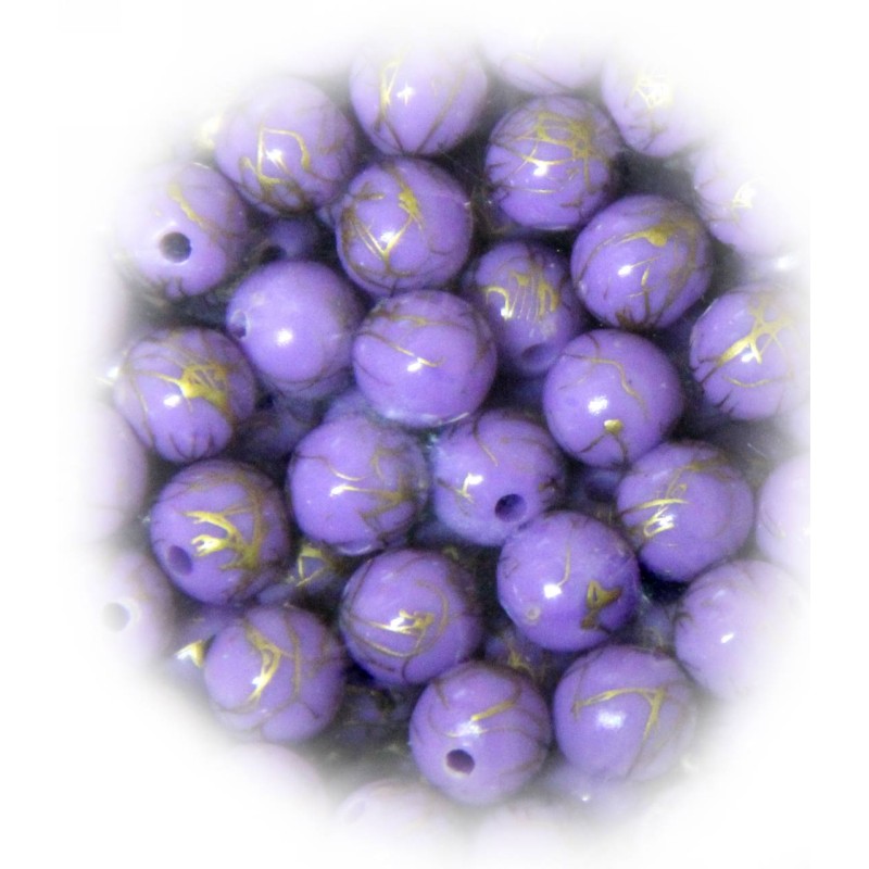 Kostibas 3897-109J, Χάντρες, Ακρυλικό, Μωβ, 850τμχ