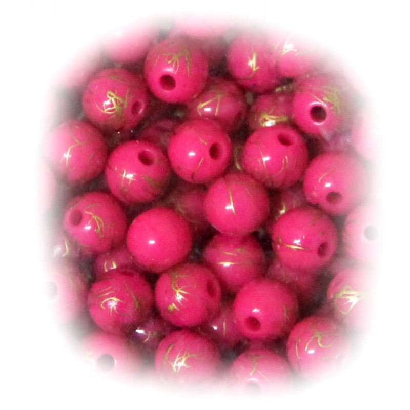 Kostibas 3897-109F, Χάντρες, Ακρυλικό, Φούξια, 850τμχ