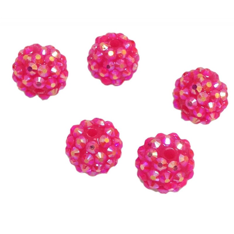 Kostibas 33897-007R1, Χάντρες, Ακρυλικό, Ροζ, 50τμχ