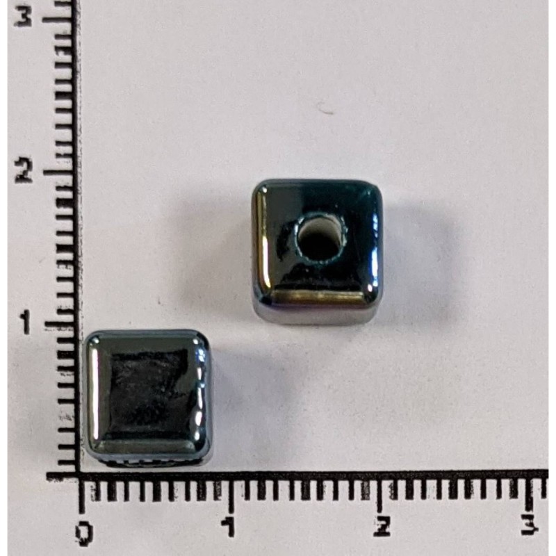 Kostibas 3894-351N, Χάντρες, Κεραμικό, Πετρόλ, 20τμχ