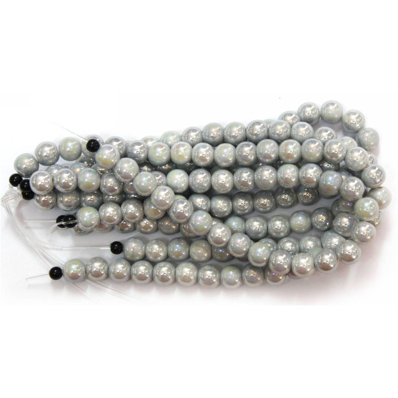 Kostibas 3894-312G, Χάντρες, Κεραμικό, Γκρι, 26τμχ