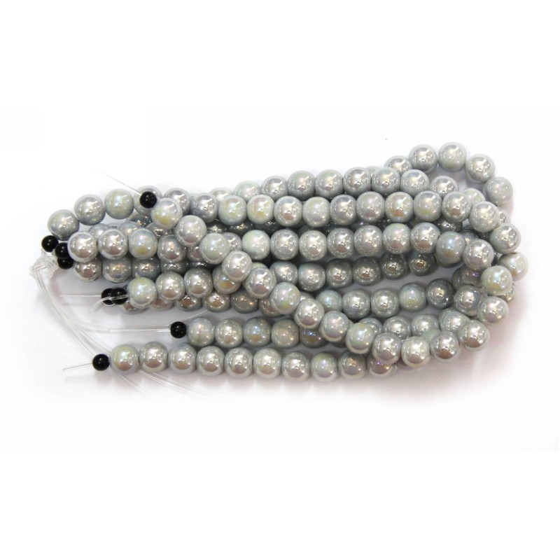 Kostibas 3894-310G, Χάντρες, Κεραμικό, Γκρι, 30τμχ