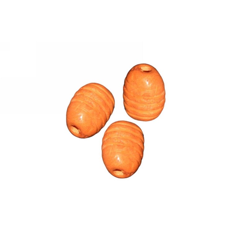 Kostibas 3894-008Q, Χάντρες, Κεραμικό, Πορτοκαλί