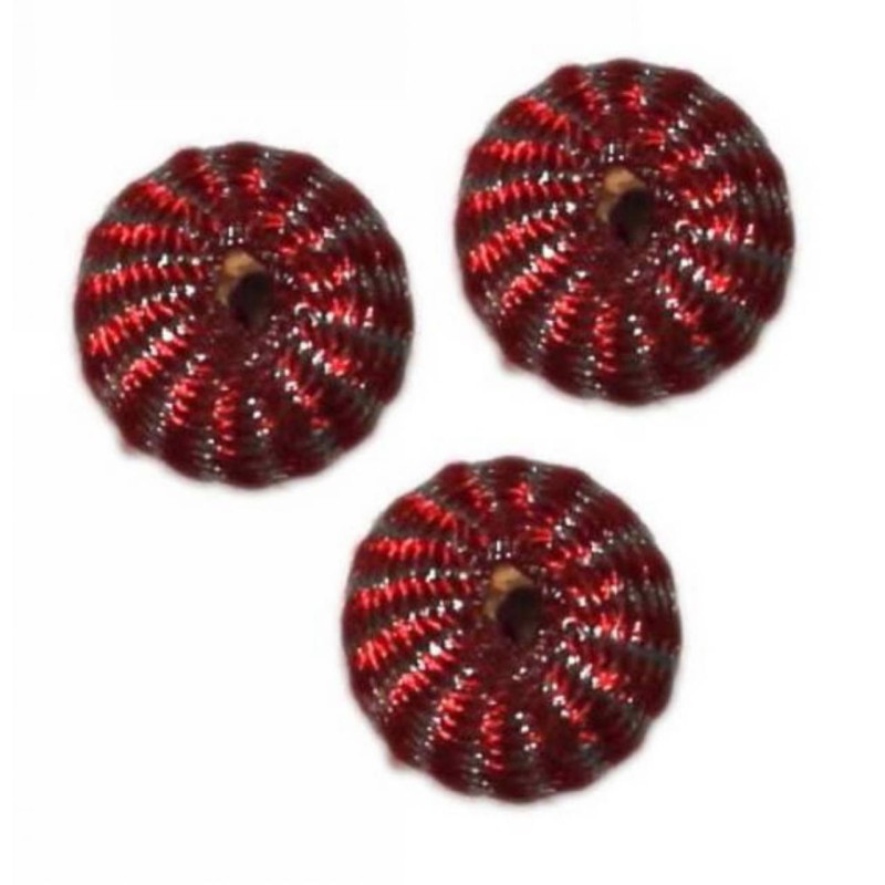 Kostibas 3870-101U, Χάντρες, Πλεκτό, Κόκκινο, 25τμχ