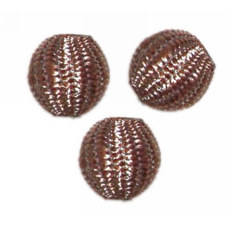 Kostibas 3870-101S, Χάντρες, Πλεκτό, Σομόν, 25τμχ