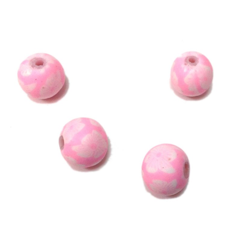 Kostibas 3842-106R, Χάντρες, Φίμο, Ροζ